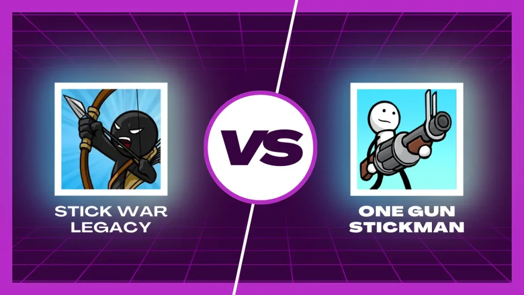 Stick war legacy vs One gun Stickman